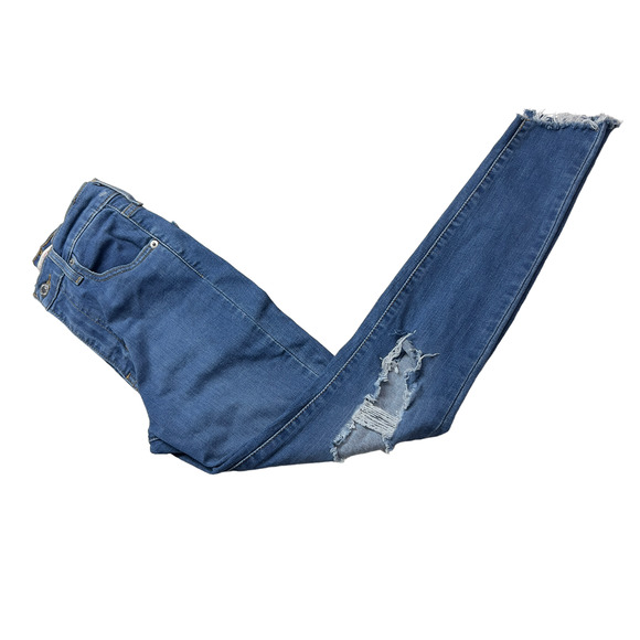 Levi's Women's Mile High Super Skinny Jeans Distressed Size 25 - Picture 5 of 9